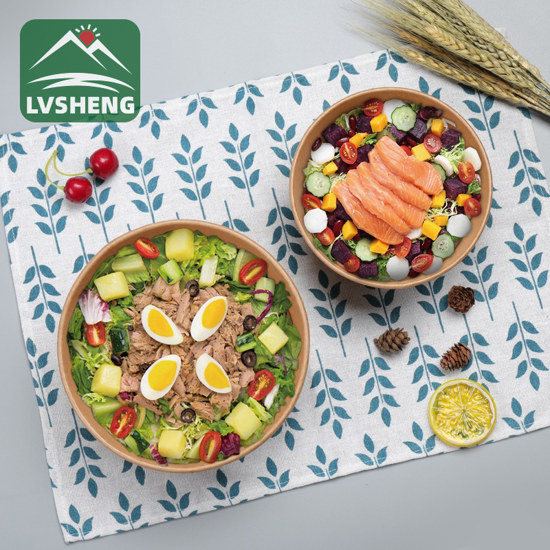 Bobhla pàipear Kraft Compostable Compostable eco-càirdeil bho fhactaraidh Lvsheng